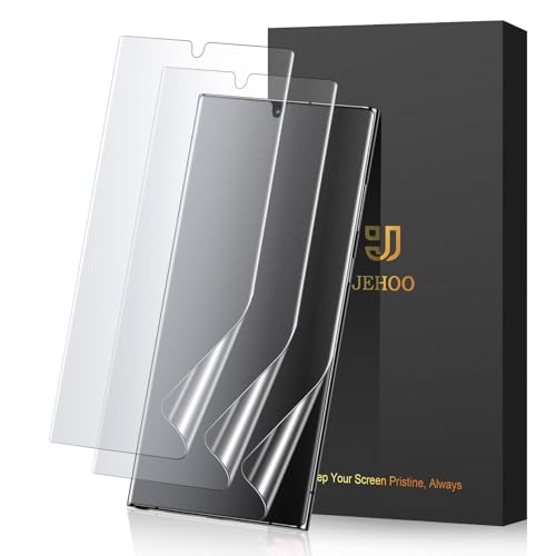 JEHOO 3 Stück für Samsung Galaxy S22 Ultra Matt Schutzfolie, Blendschutz, Fingerabdruck-ID Unterstützen, Anti-Fingerabdruck Screen Protector, Blasenfreie Weiche TPU Matte Schutzfolie von JEHOO