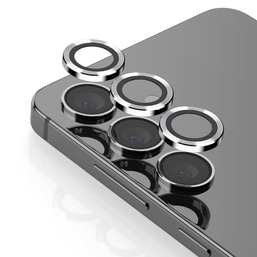 JEHOO 6 Stück Militärschutz Kamera Schutz für Samsung Galaxy S24/ S23/ S23 Plus Kameraschutz, 2 Packungen[Präzise Positionierung][Einfache Installation][Kratzfest] (Silber) von JEHOO
