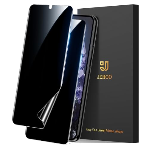 JEHOO 2 Stück für Google Pixel 8 5G Sichtschutz Schutzfolie 6,2 Zoll, Kompatibel Fingerabdruck-ID, Blasenfreie Weich TPU Privacy Displayschutzfolie, Anti-Kratzen von JEHOO