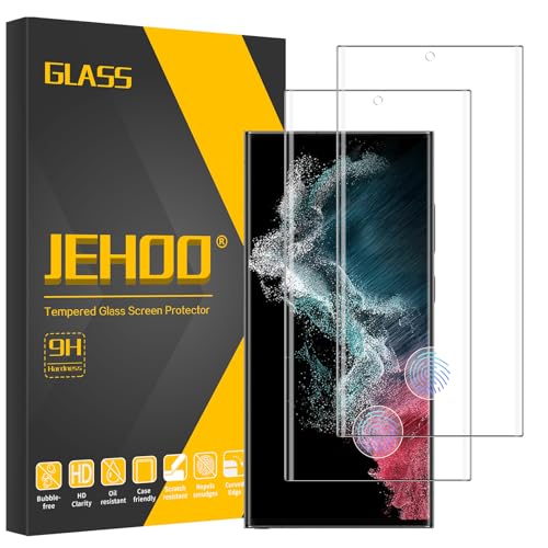 JEHOO für Samsung Galaxy S22 Ultra für Panzerglas Schutzfolie, Fingerabdruck-ID Unterstützen 9H Härte Blasenfreie Vollständige Abdeckung HD Klar Displayschutzfolie JEHOO für Samsung Galaxy S22 Ultra für Panzerglas Schutzfolie, Fingerabdruck-ID Unterstützen 9H Härte Blasenfreie Vollständige Abdeckung HD Klar Displayschutzfolie von JEHOO