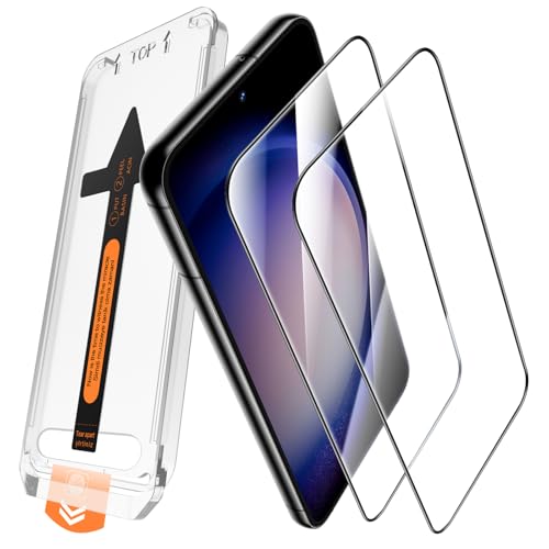 JEHOO für Samsung Galaxy S23 Schutzfolie, [Auto Dust-Elimination] [Full Schutz] [Kein Staub Keine Blasen] Panzer Schutz Glas Displayschutzfolie für Samsung S23 Folie 6,1 Zoll, 2 Stück von JEHOO