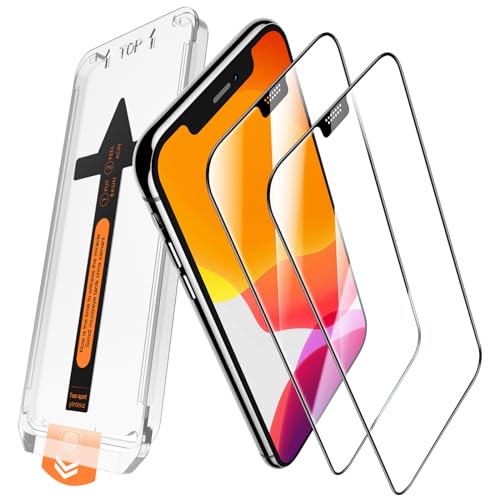 JEHOO für iPhone 11/XR Schutzfolie, [Automatische Installation] [Full Schutz] [Kein Staub Keine Blasen] Panzer Schutz Glas Displayschutzfolie für iPhone 11/XR Folie von JEHOO