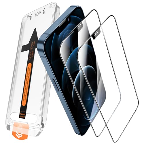 JEHOO 2 Stück für iPhone 12 Pro Max 6,7 Zoll für Panzerglas Schutzfolie, Automatische Staubentfernung, Full Schutz, 9H Kratzfest, Kein Staub Keine Blasen Hartglas Displayschutzfolie JEHOO 2 Stück für iPhone 12 Pro Max 6,7 Zoll für Panzerglas Schutzfolie, Automatische Staubentfernung, Full Schutz, 9H Kratzfest, Kein Staub Keine Blasen Hartglas Displayschutzfolie von JEHOO
