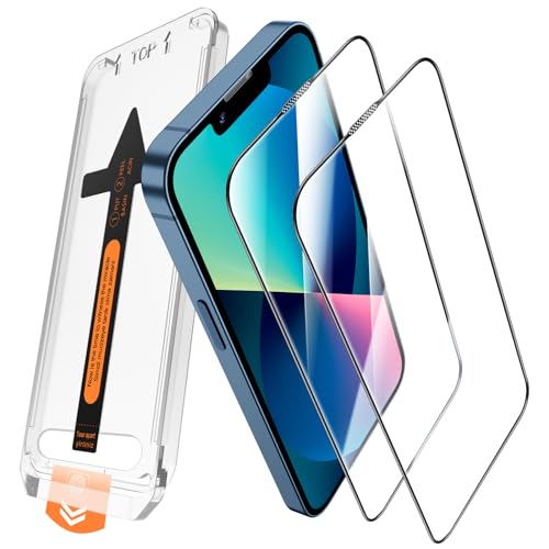 JEHOO für iPhone 13/13 Pro/14 Schutzfolie, [Automatische Installation] [Full Schutz] [Kein Staub Keine Blasen] Panzer Schutz Glas Displayschutzfolie für iPhone 13/13 Pro/14 Folie von JEHOO