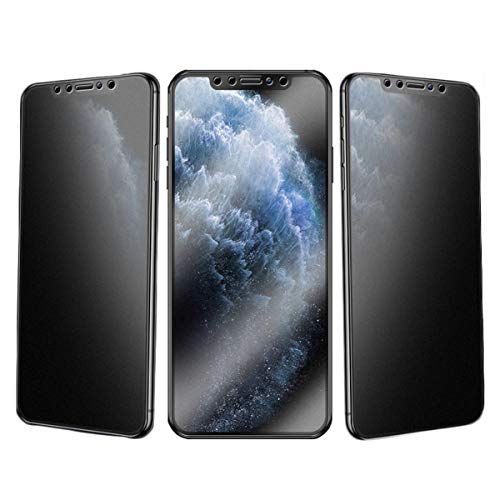 JELLYEA 3 Stück Matte Folie für iPhone 11 Pro Max/XS Max Privatsphäre gehärtetes Glas Anti-Spy Vollständige Abdeckung Matte Displayschutzfolie Anti-Spy für XS Max / 11pro Max,6.5" von JELLYEA