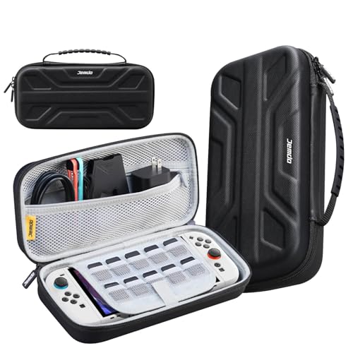 JEMDO Carrying Case for Switch, Protective Storage Bag Set with Game Card Slots for Black Mechanical Style Switch Console JEMDO Carrying Case for Switch, Protective Storage Bag Set with Game Card Slots for Black Mechanical Style Switch Console von JEMDO