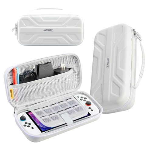 JEMDO Carrying Case for Switch, Protective Storage Bag Set with Game Card Slots for White Mechanical Style Switch Console JEMDO Carrying Case for Switch, Protective Storage Bag Set with Game Card Slots for White Mechanical Style Switch Console von JEMDO