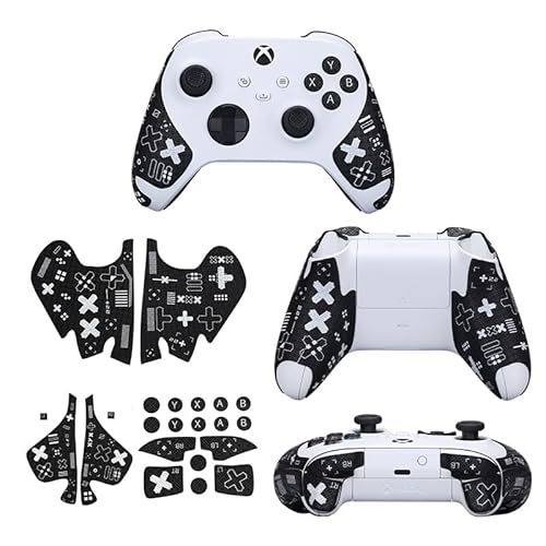 JEMDO Controller Performance Grips kompatibel mit X-Box Series S/X Controller, X-Box Anti-Rutsch-Aufkleber, schweißabsorbierende Abdeckung JEMDO Controller Performance Grips kompatibel mit X-Box Series S/X Controller, X-Box Anti-Rutsch-Aufkleber, schweißabsorbierende Abdeckung von JEMDO