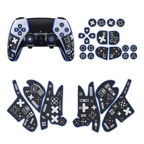 JEMDO Controller Performance Grips kompatibel mit dem Playstation 5 DualSense Edge Controller, PS5 Anti-Rutsch-Aufkleberband, schweißabsorbierende Abdeckung, PS5 Edge Zubehör. JEMDO Controller Performance Grips kompatibel mit dem Playstation 5 DualSense Edge Controller, PS5 Anti-Rutsch-Aufkleberband, schweißabsorbierende Abdeckung, PS5 Edge Zubehör. von JEMDO