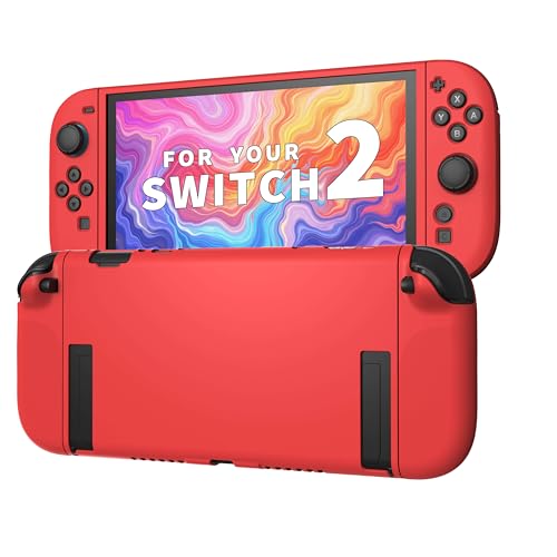 JEMDO Protective Case Compatible with Switch 2025, Dockable TPU Cover Accessories for Switch Console and Grip Joy-Con, Rot JEMDO Protective Case Compatible with Switch 2025, Dockable TPU Cover Accessories for Switch Console and Grip Joy-Con, Rot von JEMDO