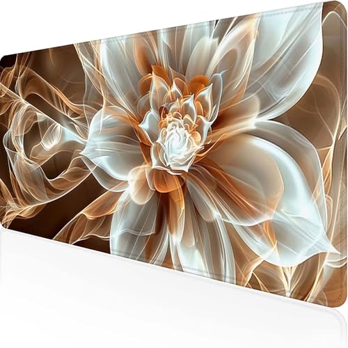Blume Mauspad 800x300mm, Gaming Mauspad Gelb Unterlage Schreibtisch with Stitched Edges Wassxerdicht Non-Slip Rubber Base Desk Mat für Pc, Büro Gaming Zubehör Laptop, Geschenke G-9 Blume Mauspad 800x300mm, Gaming Mauspad Gelb Unterlage Schreibtisch with Stitched Edges Wassxerdicht Non-Slip Rubber Base Desk Mat für Pc, Büro Gaming Zubehör Laptop, Geschenke G-9 von JEPGFOU