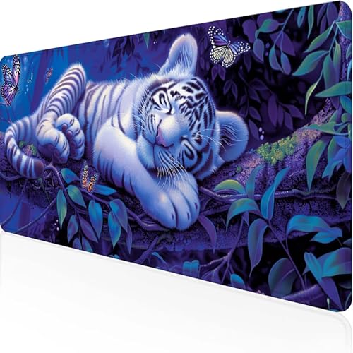 Leopard Mauspad 600x300x3mm, Gaming Mauspad Schwarz Unterlage Schreibtisch with Stitched Edges Wassxerdicht Non-Slip Rubber Base Desk Mat für Pc, Büro Gaming Zubehör Laptop, Geschenke für Männer L-D Leopard Mauspad 600x300x3mm, Gaming Mauspad Schwarz Unterlage Schreibtisch with Stitched Edges Wassxerdicht Non-Slip Rubber Base Desk Mat für Pc, Büro Gaming Zubehör Laptop, Geschenke für Männer L-D von JEPGFOU
