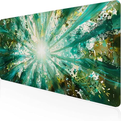 Mauspad Baum Mousepad XXL 900x300mm Grün Gaming Mauspad with Stitched Edges Wasserdicht rutschfest Maus Pad für Bürozubehör Laptop Verbessert Präzision und Geschwindigkei, Geschenke für Männer J-G von JEPGFOU