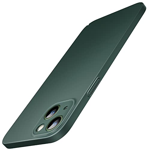 JETech Aufgerüstet Dünn (0,85 mm Dünn) Hülle für iPhone 13 6,1 Zoll, Kameraschutz Vollständiger Schutz, Ultradünn Leichtes Handyhülle Mattes Hartes PC (Nachtgrün) von JETech
