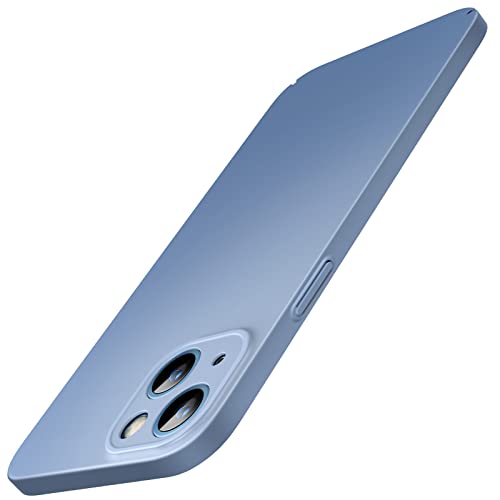 JETech Aufgerüstet Dünn (0,85 mm Dünn) Hülle für iPhone 13 6,1 Zoll, Kameraschutz Vollständiger Schutz, Ultradünn Leichtes Handyhülle Mattes Hartes PC (Sierrablau) von JETech