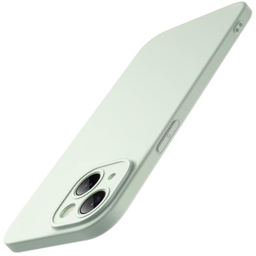 JETech Dünn Hülle für iPhone 15 6,1 Zoll mit Kameraschutz Eingebaut Schutzhülle, Ultra Slim Leicht Matt Finish Minimalistische Handyhülle (Grün) von JETech