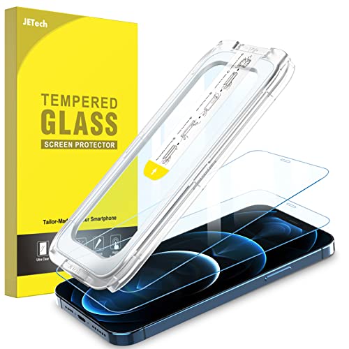 JETech Ein Touch Installieren Schutzfolie für iPhone 12 Pro Max 6,7 Zoll, Full Screen Gehärtetes Glas Displayschutz, Auto Ausrichtungswerkzeug Bausatz, Panzer HD Klar, 2 Stück JETech Ein Touch Installieren Schutzfolie für iPhone 12 Pro Max 6,7 Zoll, Full Screen Gehärtetes Glas Displayschutz, Auto Ausrichtungswerkzeug Bausatz, Panzer HD Klar, 2 Stück von JETech