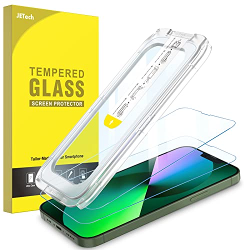 JETech Ein Touch Installieren Schutzfolie für iPhone 16e 2025, iPhone 13/13 Pro 6,1 Zoll, Gehärtetes Glas Displayschutz, Auto Ausrichtungswerkzeug Bausatz, Panzer HD Klar, 2 Stück JETech Ein Touch Installieren Schutzfolie für iPhone 16e 2025, iPhone 13/13 Pro 6,1 Zoll, Gehärtetes Glas Displayschutz, Auto Ausrichtungswerkzeug Bausatz, Panzer HD Klar, 2 Stück von JETech