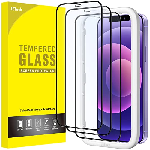 JETech Full Screen Schutzfolie für iPhone 12 mini 5,4 Zoll, Schwarzer Rand Panzer Schutz Glas Folie Displayschutz mit Einfaches Installationswerkzeug, HD Klar, 3 Stück JETech Full Screen Schutzfolie für iPhone 12 mini 5,4 Zoll, Schwarzer Rand Panzer Schutz Glas Folie Displayschutz mit Einfaches Installationswerkzeug, HD Klar, 3 Stück von JETech