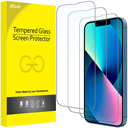 JETech Full Screen Schutzfolie für iPhone 13 mini 5,4 Zoll, 9H Panzer Schutz Glas Folie Displayschutz Hat Keinen Einfluss auf die Hülle, HD Klar, 3 Stück von JETech