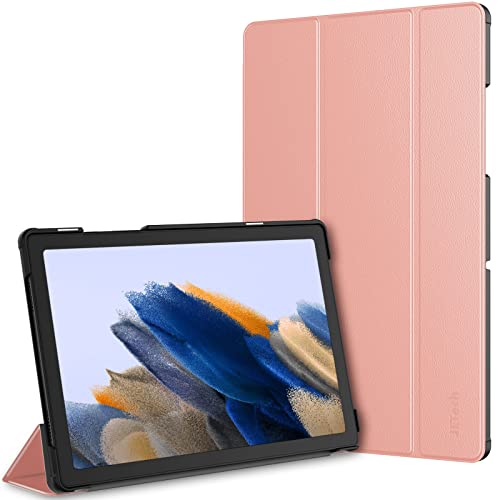 JETech Hülle Kompatibel mit Samsung Galaxy Tab A8 10,5 Zoll 2021 (SM-X200/X205/X207), Dünne Leichte Stand Tablet Schutzhülle mit Auto Wachen/Schlafen (Roségold) von JETech