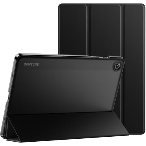 JETech Hülle für Samsung Galaxy Tab A9+ / A9 Plus 11 Zoll 2023, Dünn Transluzent Rückseite Tri-Fold Folio Ständer Tablet Schutzhülle, Auto Wachen/Schlafen (Schwarz) von JETech