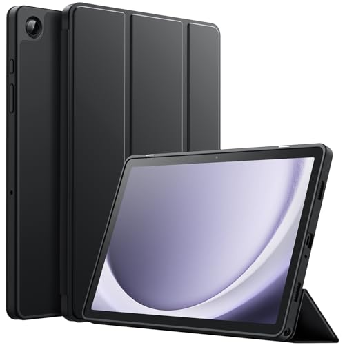 JETech Hülle für Samsung Galaxy Tab A9+ / A9 Plus 11 Zoll 2023, Weiche TPU Tri-Fold Ständer Tablet Schutzhülle, Auto Wachen/Schlafen (Schwarz) von JETech