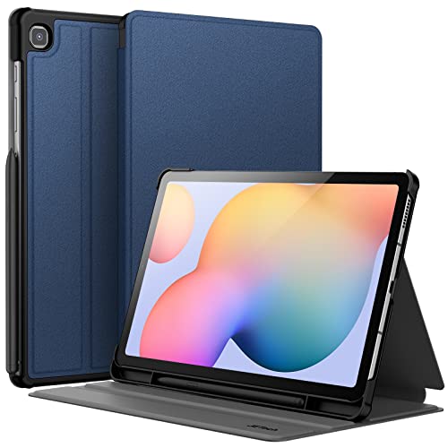 JETech Hülle für Samsung Galaxy Tab S6 Lite 10,4 Zoll 2024/2022/2020 mit S Pen Halter, Schlank Folio Ständer Tablet Schutzhülle, Multi-Winkel Ansehen (Navy) von JETech