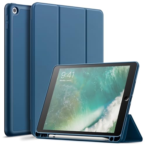 JETech Hülle für iPad 9,7 Zoll (6./5. Generation, 2018/2017) mit Stifthalter, Dünne Tablet Schutzhülle mit Weicher TPU Rückseite, Auto Wachen/Schlafen (Blaugrün) von JETech