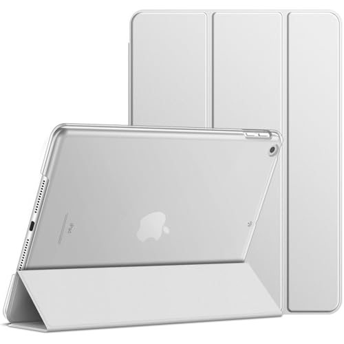 JETech Hülle für iPad 9 8 7 (10,2 Zoll, Modell 2021 2020 2019, 9. 8. 7. Generation), Auto Schlafen Wachen (Silber) von JETech