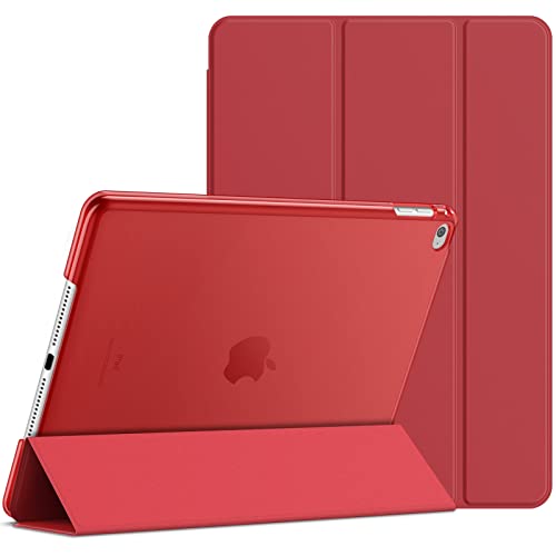 JETech Hülle für iPad Air 2, Schutzhülle mit Ständer Funktion und Auto Schlaf/Wachen (Rot) von JETech