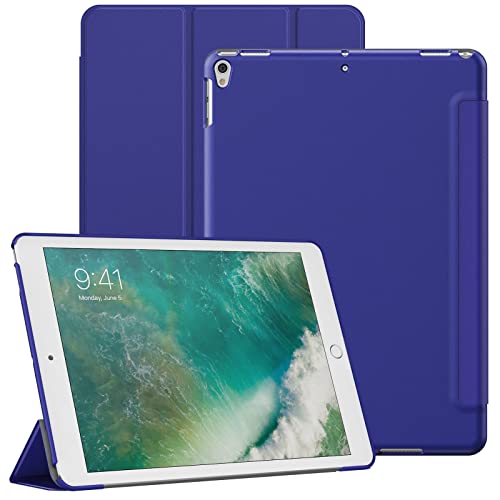 JETech Hülle für iPad Air 3 (10,5 Zoll 2019, 3. Generation) und iPad Pro 10,5, Schützende Harte Rückenschale Weiche Berührung Tablet Ständerabdeckung, Auto Wachen/Schlafen (Navy Blau) von JETech