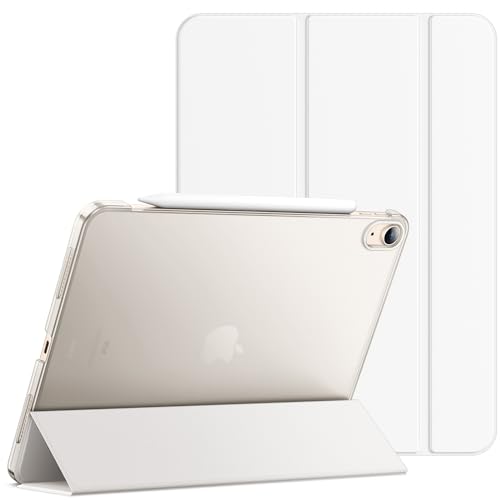 JETech Hülle für iPad Air 11 Zoll M3/M2 (2025/2024), iPad Air 5./4. Generation 2022/2020 10,9 Zoll, Abdeckung mit Auto Schlafen/Wachen (Weiß) von JETech