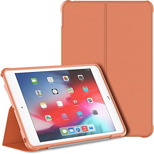 JETech Hülle für iPad Mini 5 und iPad Mini 4 (2019/2015 Modell, 5./4. Generation), Doppelfalzständer mit stoßsicherer TPU Rückseite, Auto Schlafen/Wachen (Papaya) von JETech