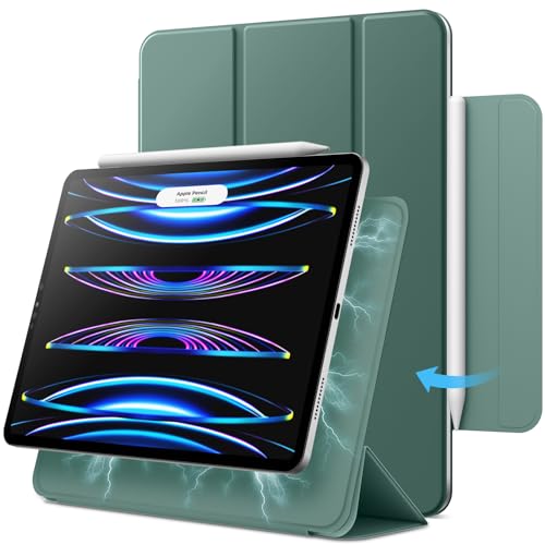 JETech Hülle für iPad Pro 11 Zoll Alle Modelle, iPad Air 5/4 10,9 Zoll, Stützen für Pencil 2. Gen Aufladung, Magnetische Befestigung, Auto Schlafen/Wachen (Neblig Blau) von JETech