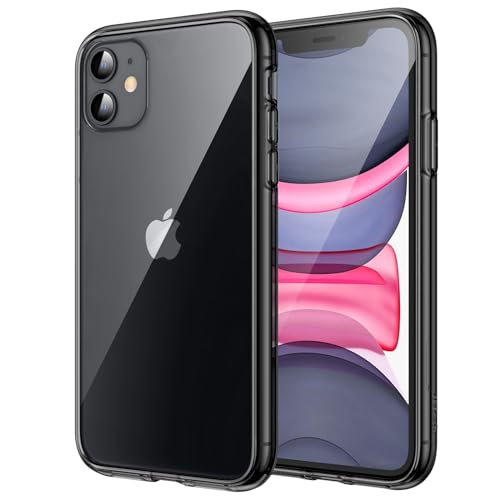 JETech Hülle für iPhone 11 (2019) 6,1", Handyhülle Schutzhülle Case Cover mit Anti-kratzt Transparente und Rückseite (Schwarz) von JETech