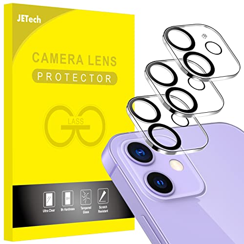JETech Kameraschutz für iPhone 11 6,1 Zoll und iPhone 12 mini 5,4 Zoll, 9H Gehärtetes Glas, Ultra HD Klar Kamera Schutzfolie, Anti-Kratzer, 3 Stück von JETech