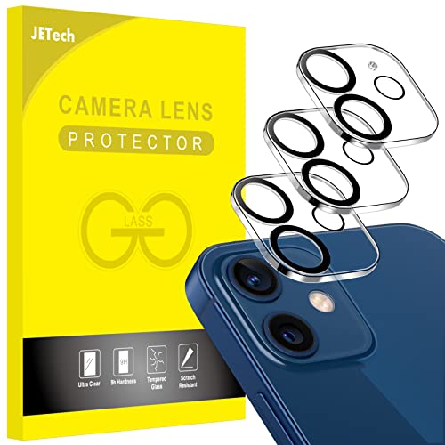 JETech Kameraschutz für iPhone 12 6,1 Zoll, 9H Gehärtetes Glas, Ultra HD Klar Kamera Schutzfolie, Anti-Kratzer, 3 Stück von JETech