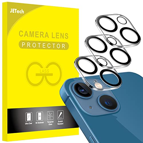 JETech Kameraschutz für iPhone 13 6,1 Zoll und iPhone 13 mini 5,4 Zoll, 9H Gehärtetes Glas, Ultra HD Klar Kamera Schutzfolie, Anti-Kratzer, 3 Stück von JETech