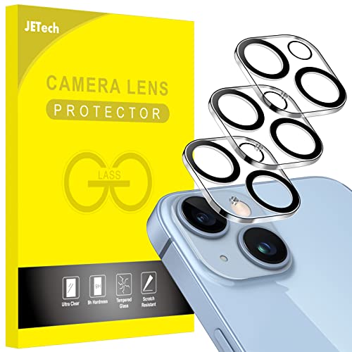 JETech Kameraschutz für iPhone 14 6,1 Zoll und iPhone 14 Plus 6,7 Zoll, 9H Panzer Schutz Glas, Kamera Schutzfolie, Anti-Kratzer, Ultra HD Klar, 3 Stück von JETech