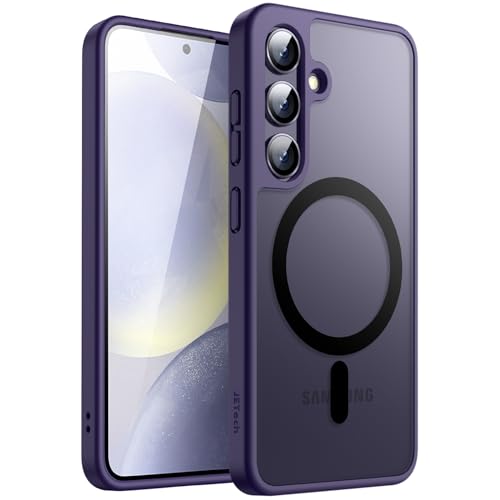 JETech Magnetisch Hülle für Samsung Galaxy S24+ / S24 Plus 5G, Kompatibel mit MagSafe, Transluzente Matt Rückseite Stoßfeste Handyhülle (Cobalt Violet) von JETech