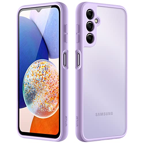 JETech Matt Hülle für Samsung Galaxy A14 4G / 5G 6,6 Zoll, Mattierte Durchscheinende Handyhülle Rückseite Dünn Schutzhülle, Anti-Fingerabdruck (Lila) von JETech