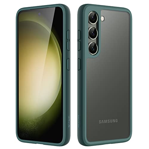 JETech Matt Hülle für Samsung Galaxy S23 5G 6,1 Zoll, Mattierte Durchscheinende Handyhülle Rückseite Dünn Schutzhülle, Anti-Fingerabdruck (Nachtgrün) von JETech