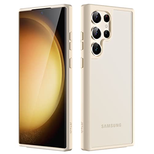JETech Matt Hülle für Samsung Galaxy S23 Ultra 5G 6,8 Zoll, Mattierte Durchscheinende Handyhülle Rückseite Dünn Schutzhülle, Anti-Fingerabdruck (Beige) von JETech