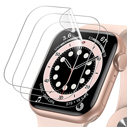 JETech Schutzfolie Kompatibel mit Apple Watch SE (2022/2020) /Series 6 5 4 40 mm, Hoch Definition TPU Displayschutz, Ultradünn, 3 Stück von JETech