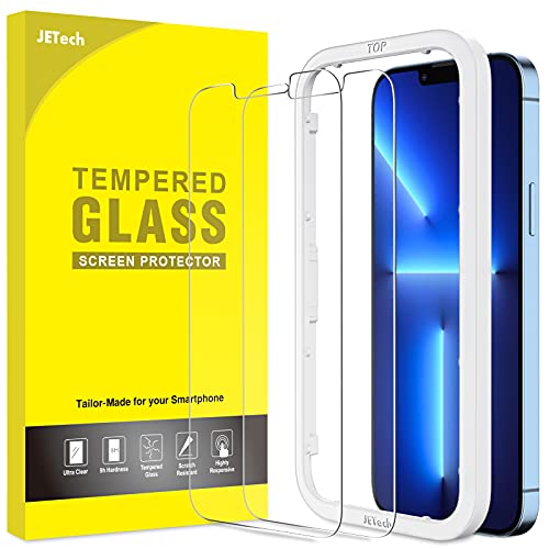 JETech Schutzfolie für iPhone 13 Pro Max 6,7 Zoll, Gehärtete Glas Displayschutz mit Einfachem Installationswerkzeug, Hat Keinen Einfluss auf die Hülle, HD Klar, 2 Stück JETech Schutzfolie für iPhone 13 Pro Max 6,7 Zoll, Gehärtete Glas Displayschutz mit Einfachem Installationswerkzeug, Hat Keinen Einfluss auf die Hülle, HD Klar, 2 Stück von JETech