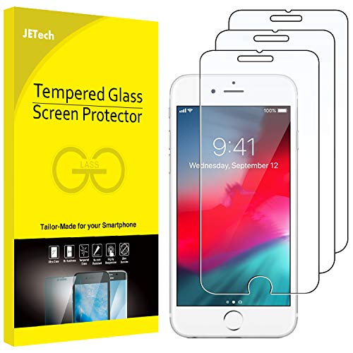JETech Schutzfolie Kompatibel mit iPhone 8 Plus, iPhone 7 Plus, iPhone 6s Plus und iPhone 6 Plus, 5,5", panzer schutz Gehärtetem Glas, 3-Stück von JETech