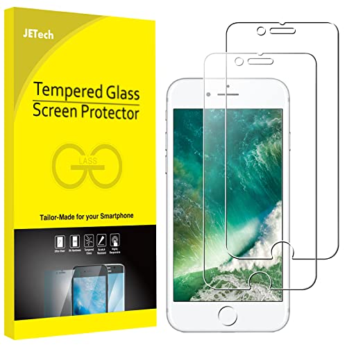 JETech Schutzfolie Kompatibel mit iPhone 8 und iPhone 7, Gehärtetem Glas, 2 Stück von JETech