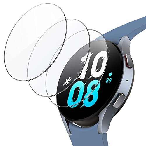 JETech Schutzfolie für Samsung Galaxy Watch 5/4 44 mm, Panzer Schutz Glas Displayschutz 2,5D Runde Kante, HD Klar, 3 Stück von JETech