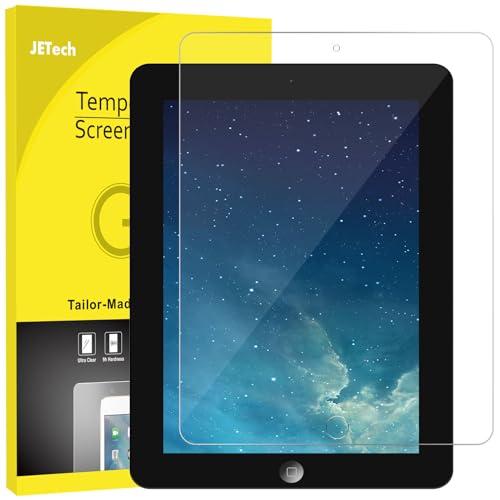 JETech Schutzfolie für iPad 4, iPad 3 und iPad 2 (Älteste Modelle), Panzer Schutz Glas Folie Displayschutz, HD Klar, 1 Stück von JETech